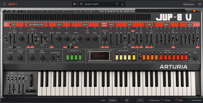 Arturia V Collection 8 : jup8 Arturia V Collection 8 : jup8