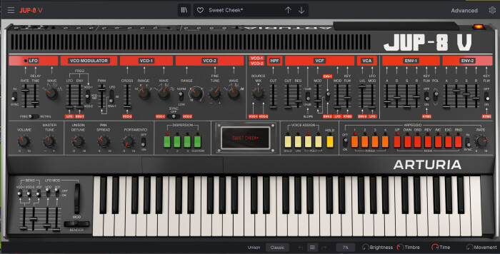 Arturia V Collection 8 : jup8 Arturia V Collection 8 : jup8
