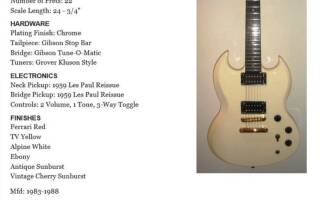 Gibson SG Special 3 Knobs