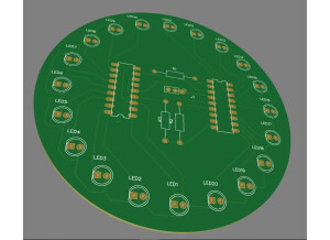 circle led image 3D PCB