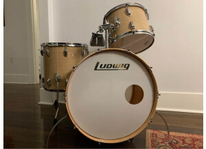 Ludwig Drums ludwig Vintage USA marble cortex badges blues olives