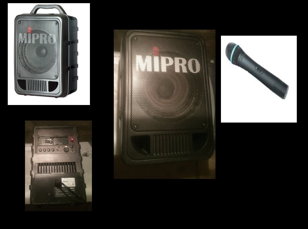 Enceinte sans fil sur batterie professionnelle Mipro MA 705,   ultra polyvalentes (Club, discothèque, bar, restaurants, théâtre