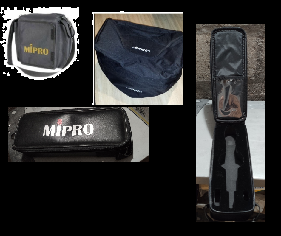 Housses d'enceintes, micros, accessoires Mipro - Bose  - Housse d'enceinte Mipro MA 303 neuve. Prix : 29 euros (2 dispos).  - H