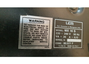 LEM MX 16 S (34934)
