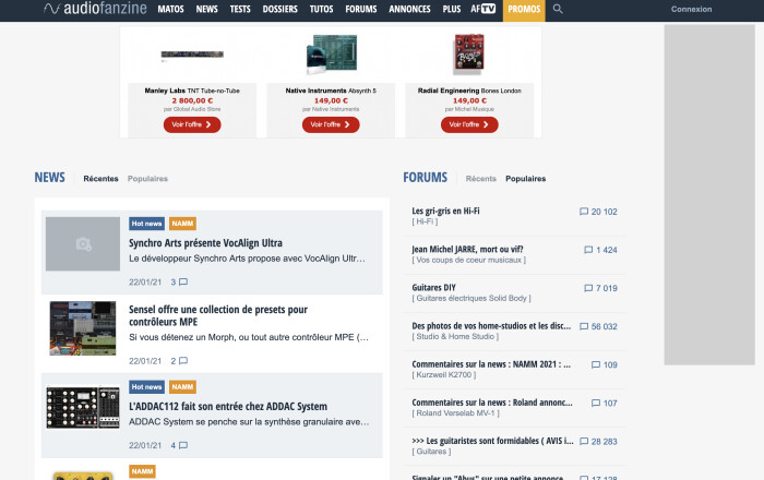 Audiofanzine : AF-Homepage-02 Audiofanzine : AF-Homepage-02