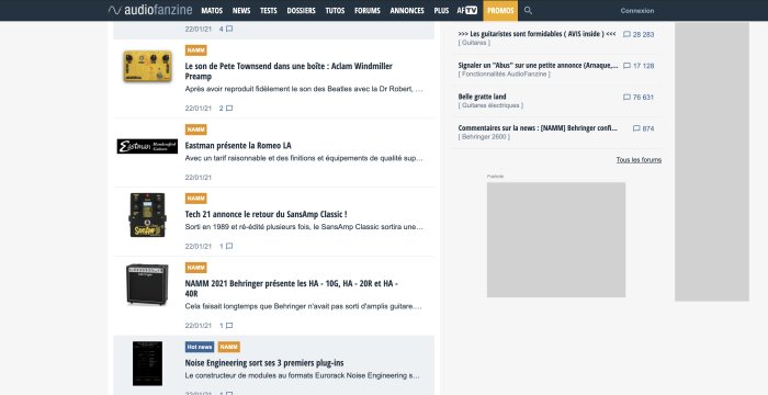 Audiofanzine : AF-Homepage-04 Audiofanzine : AF-Homepage-04