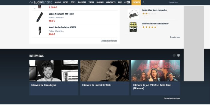Audiofanzine : AF-Homepage-09 Audiofanzine : AF-Homepage-09