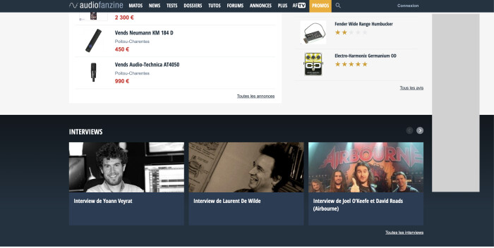 Audiofanzine : AF-Homepage-09 Audiofanzine : AF-Homepage-09