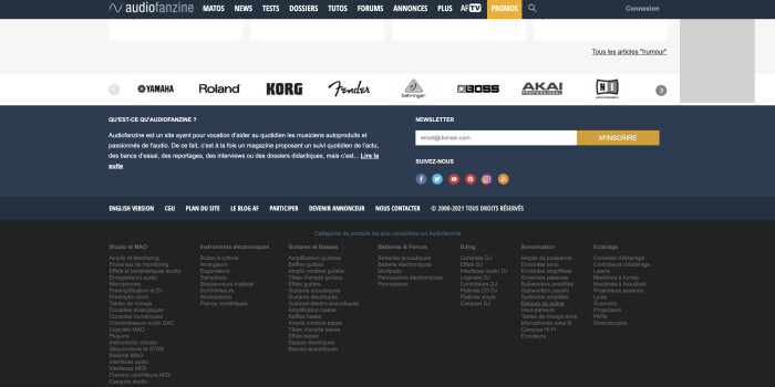 Audiofanzine : AF-Homepage-011 Audiofanzine : AF-Homepage-011