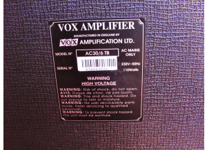 Vox AC 30/6 TB made in England