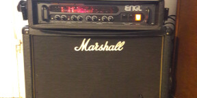 Système en rack stéréo ENGL preamp + ampli / effet Tc électronic/ 2 baffles Marshall/ pédalier de commande midi...