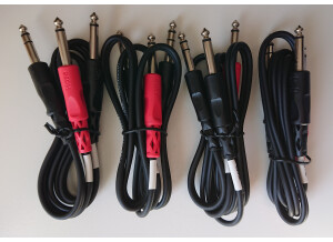 Hosa STP-201 – Câble d'insert – 1/4" TRS vers Dual 1/4" TS – 1 m
