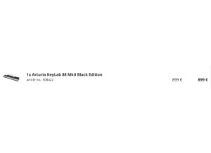 Arturia KeyLab 88 mkII Black Edition (35340)