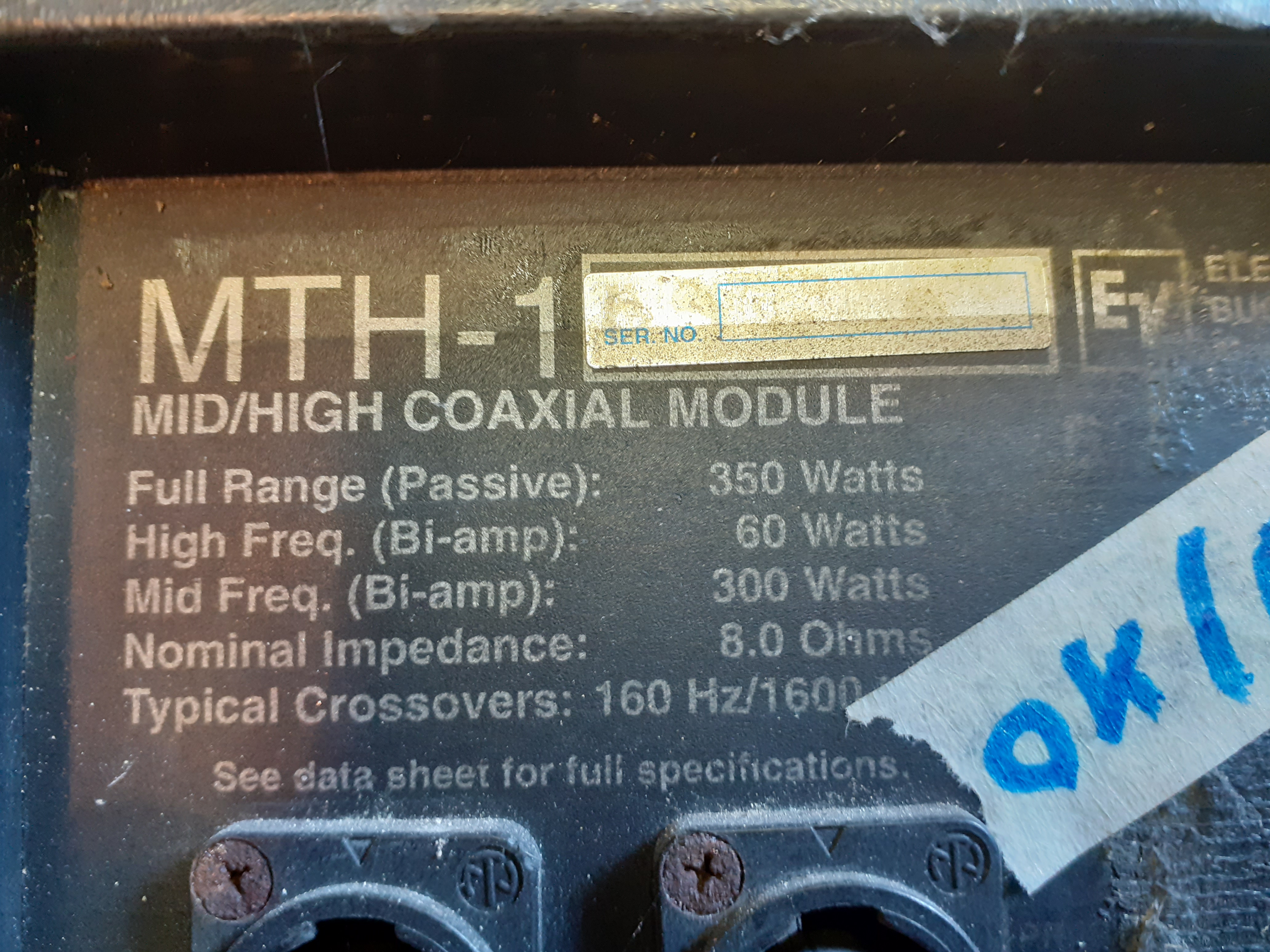 electro voice serial numbers