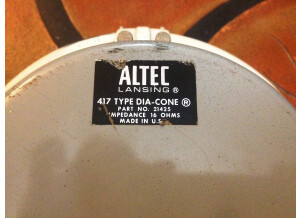 Altec Lansing 417 type Dia-Cone (37785)