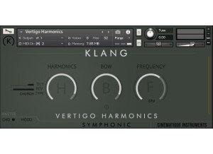 Cinematique Instruments Klang Vertigo Harmonics
