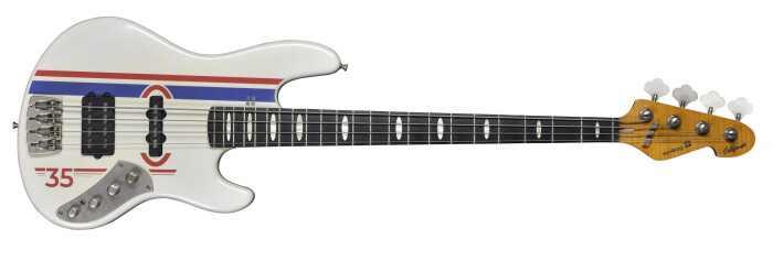 Sandberg California TM in Light Gray with red and blue racing stripes