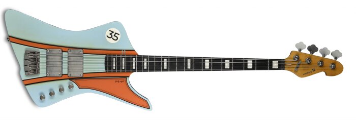 Sandberg Forty Eight in Dyna Coat Blue with orange stripes Sandberg Forty Eight in Dyna Coat Blue with orange stripes
