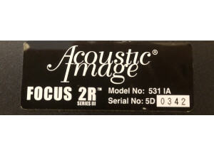 Acoustic Image FOCUS II R