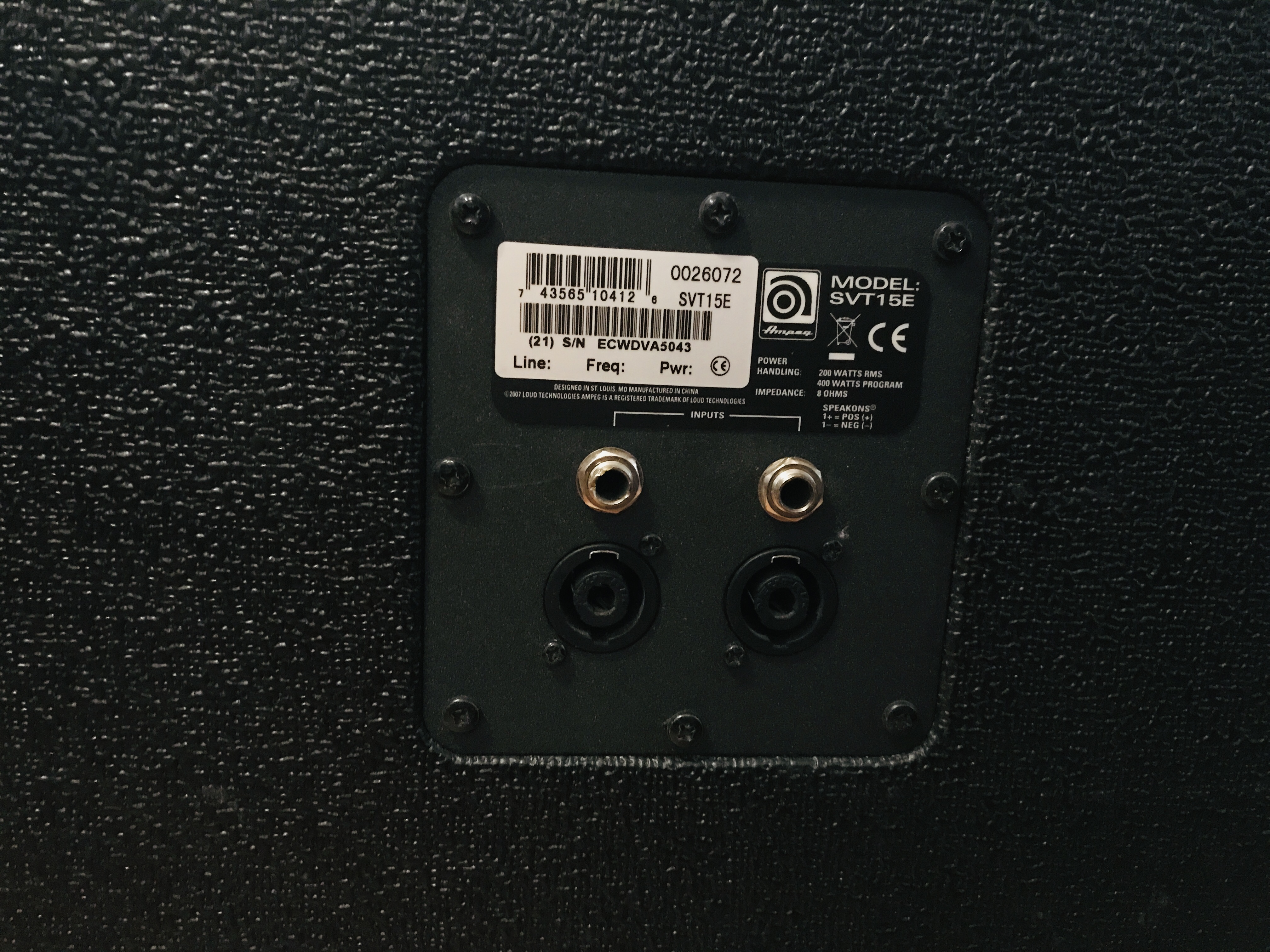 Ampeg SVT-15E (92356)