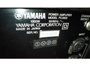 Yamaha pc2602
