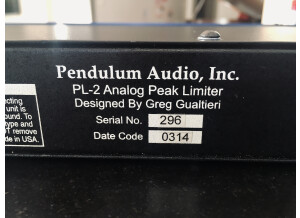 Pendulum Audio PL-2