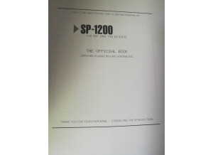 27SENS SP1200 Official Book