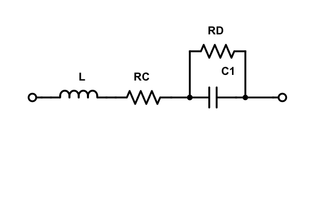 Schéma équivalent condensateur