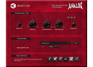 Free_Analog_filter_Analog_distortion_vst