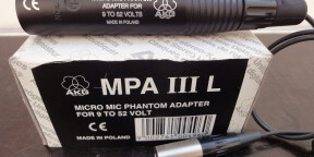 ALIMENTATION PHANTOM POUR MICROPHONES  ÉLECTRET  AKG. Réf: MPA III L 