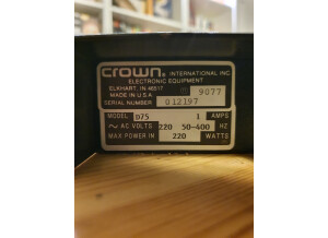 Crown D75A (85856)