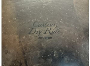 Zildjian K Custom Dry Ride 20"