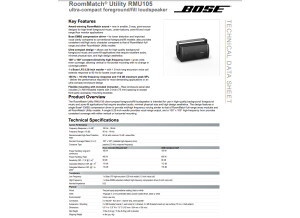Bose RMU105 (52920)