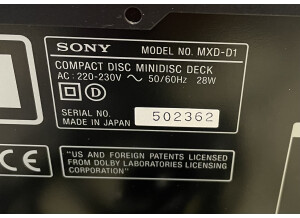 Sony MXD-D3 (22305)