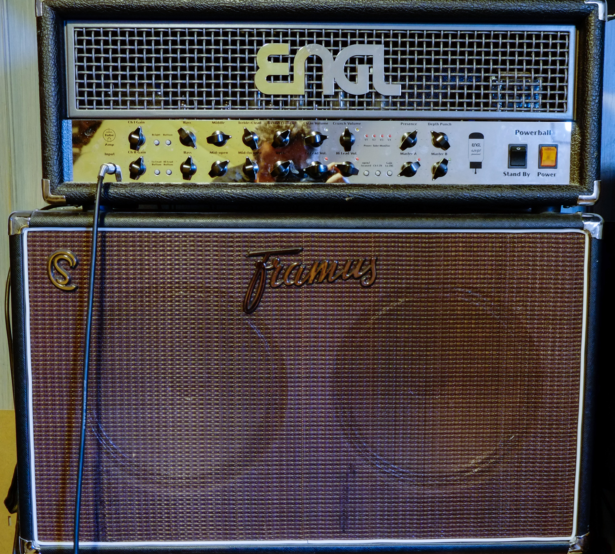 tête d'ampli Engl Powerball + baffle et pédalier