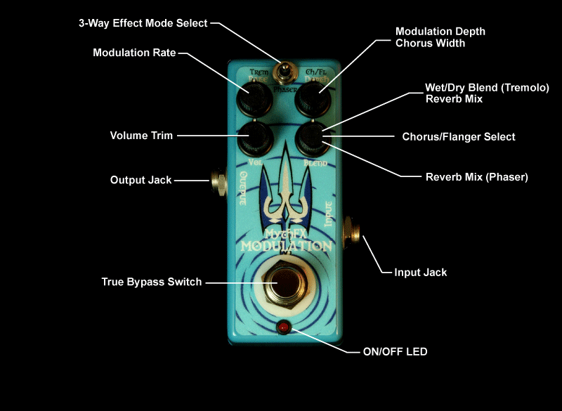 Triton Modulation Pedal - MythFX Triton Modulation Pedal