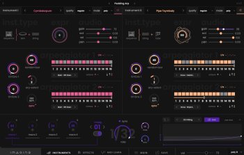 Interface mode Arpegiateur Interface mode Arpegiateur