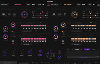 Interface mode Arpegiateur Interface mode Arpegiateur