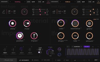 Interface Mode Maillet a gauche et Noise a droite Interface Mode Maillet a gauche et Noise a droite