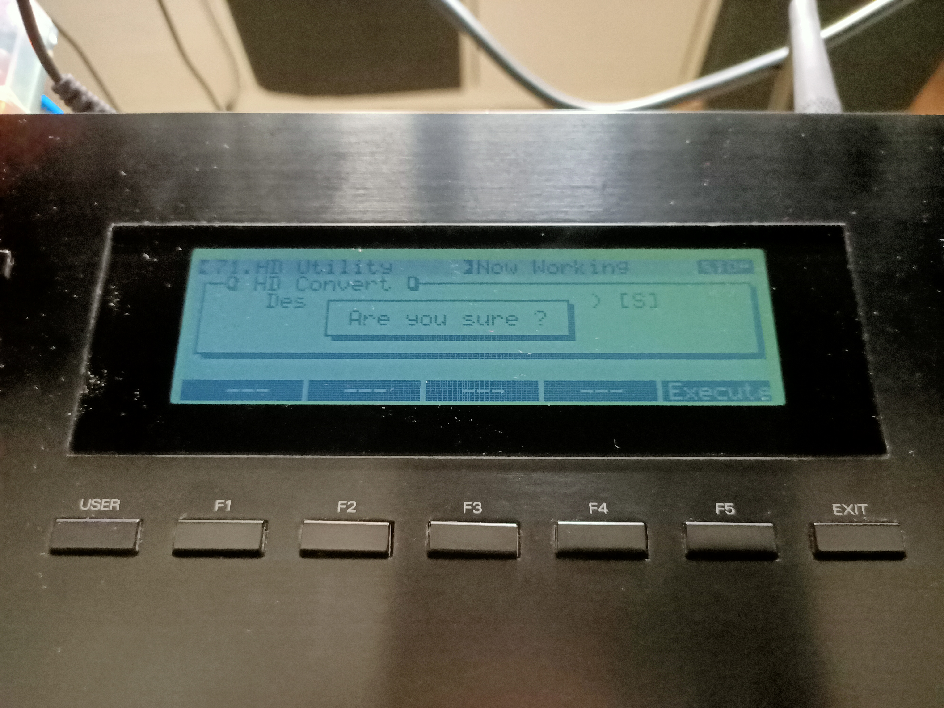 08 une fois le type de coversion choisi W ou S on peut alors faire execute