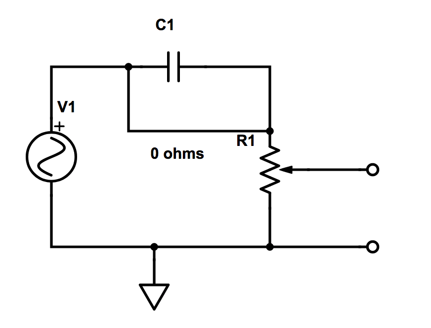Passe haut en fonctionnement