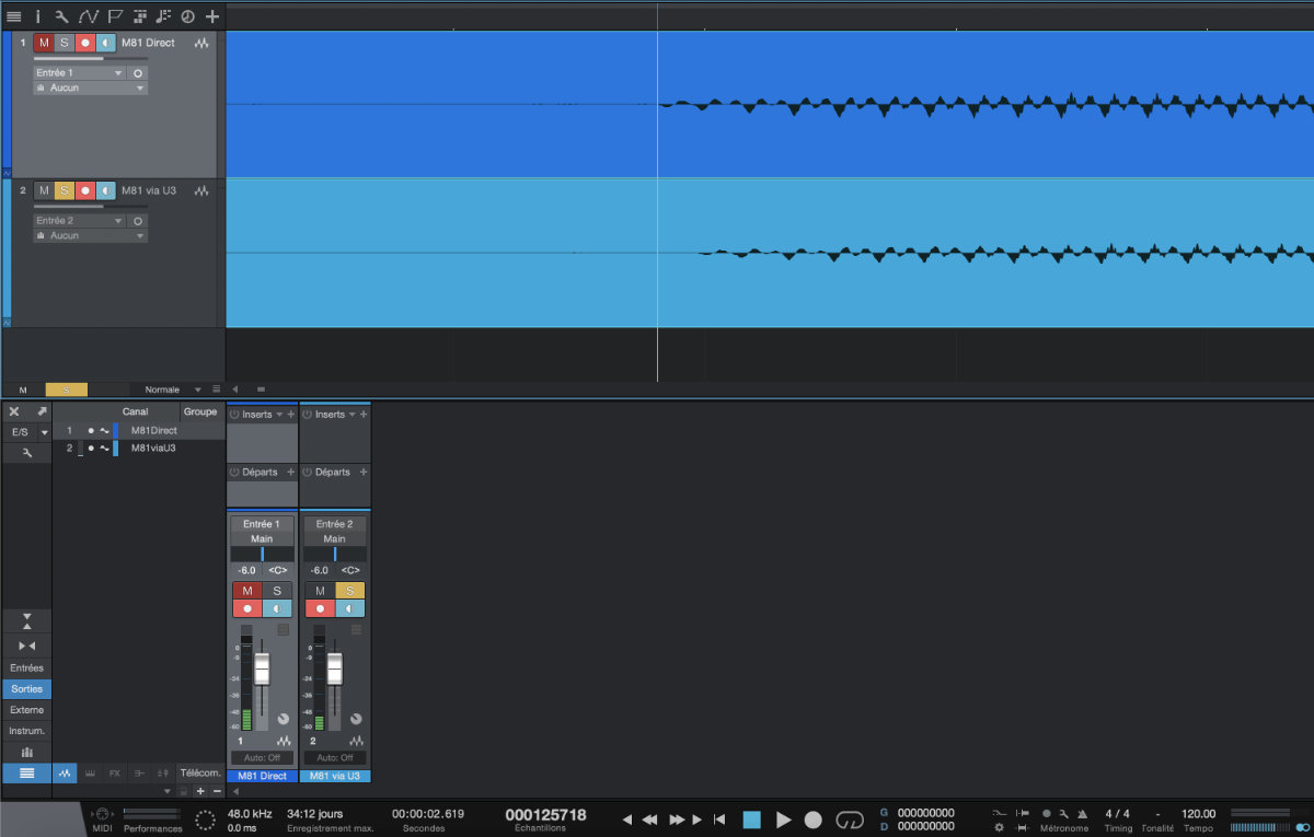 Waveform compare direct