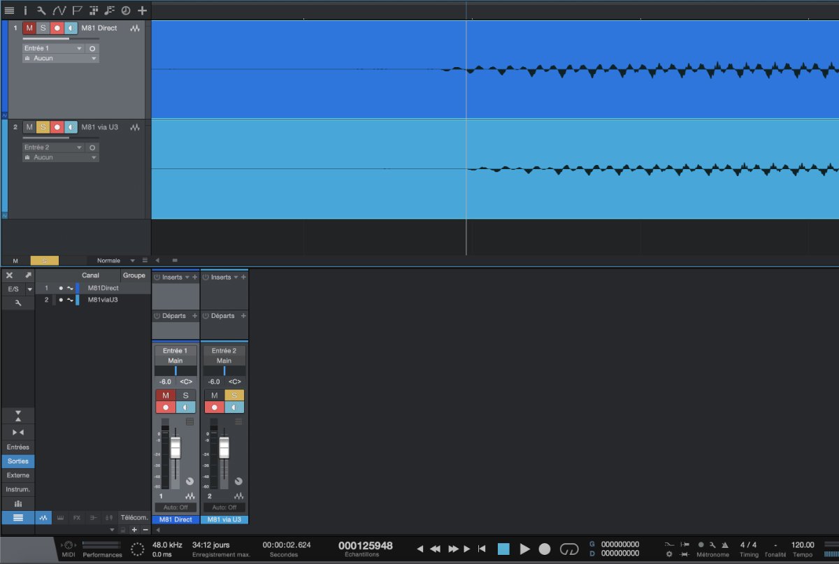 Waveform compare U3