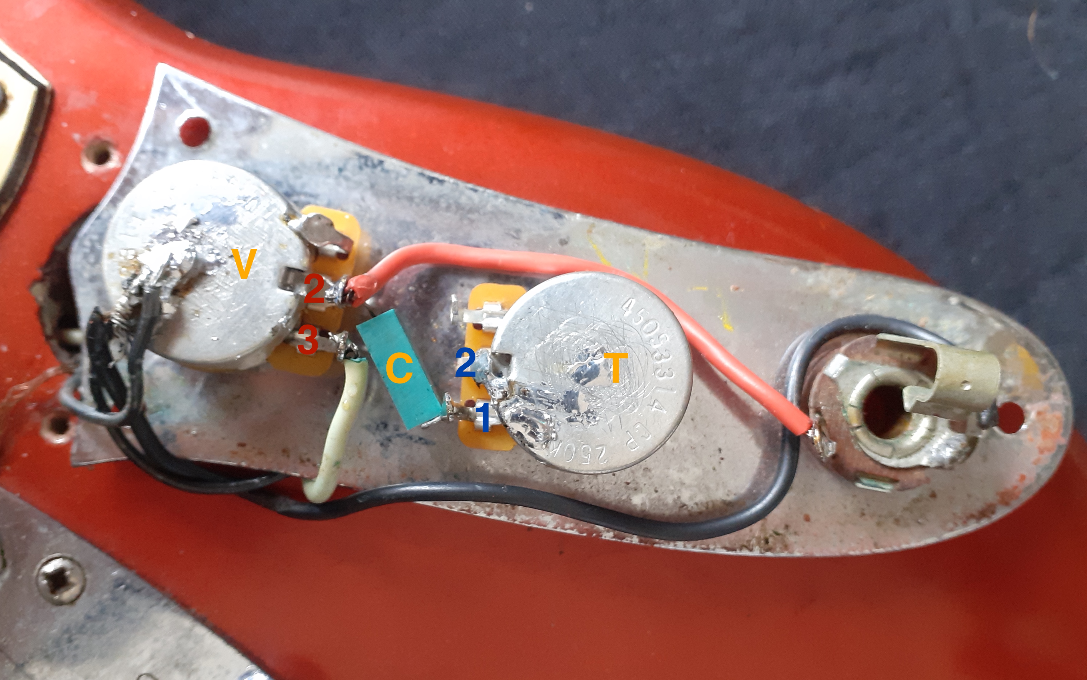 Mustang tone 50s wiring