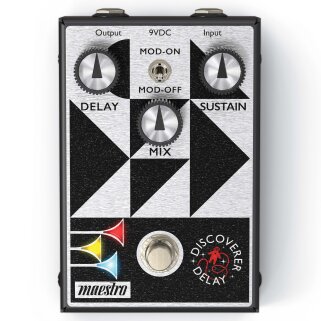 Maestro Discoverer Delay Pedal CROP Maestro Discoverer Delay Pedal CROP