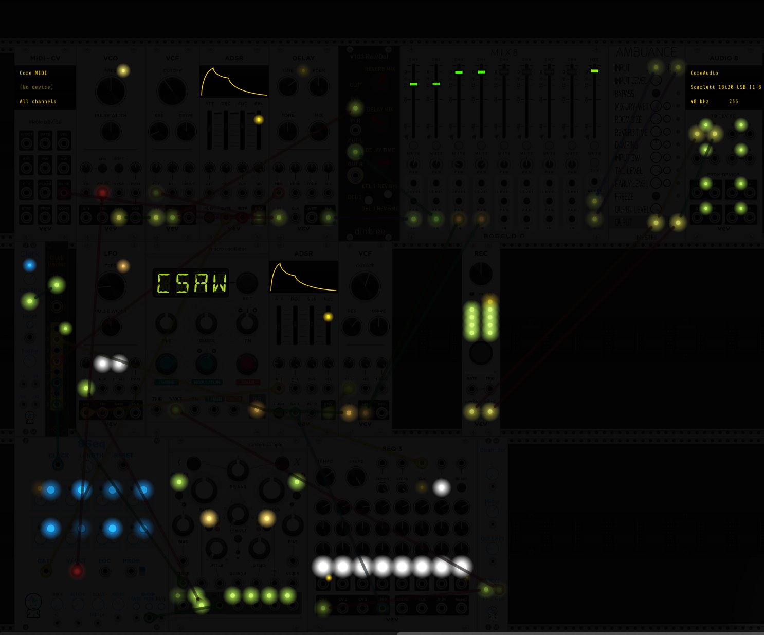 VCV Rack en mode nuit