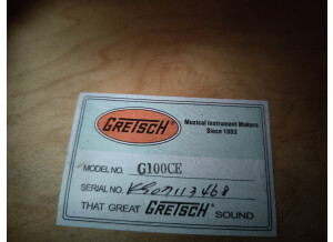 Gretsch G100CE Synchromatic Cutaway