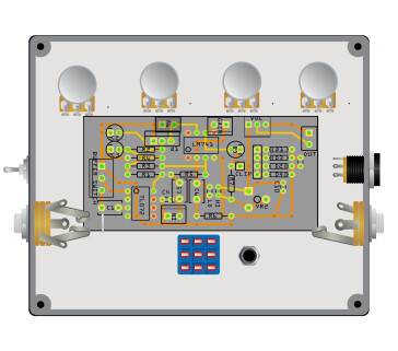 MXR DISTO PLUS MODS inside