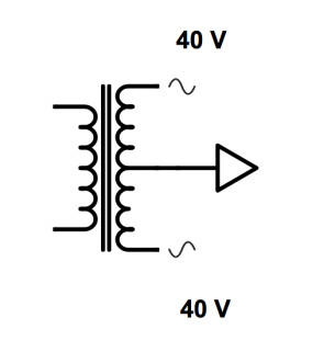 Schema transfo center tap output Schema transfo center tap output