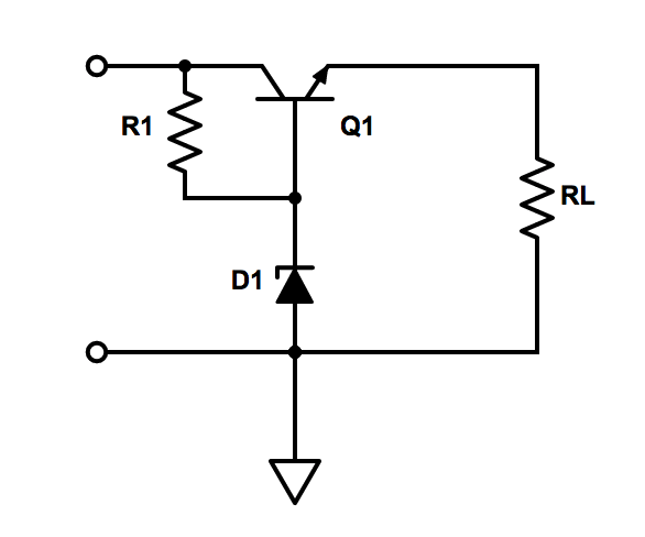 Régulateur Zener Transistor série